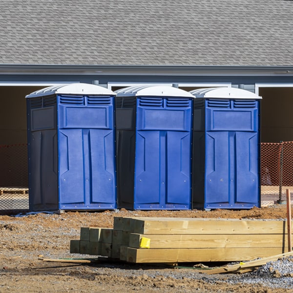 are there any restrictions on where i can place the porta potties during my rental period in Riverland